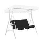 Housse de si�ge de balan�oire de remplacement r�sistante � leau coussin de chaise de jardin 3 places ...