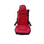 Housse de siège premium couvre - siège tissu rouge luxe pour camion mercedes atego actros axor Housse de siège premium couvre - siège tissu rouge luxe pour camion mercedes atego actros axor