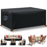 Housse table de jardin housse salon de jardin exterieur housses pour mobilier de jardin impermable anti ...