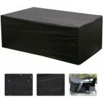 Housse de table rectangulaire oxford pour salon de jardin protection uv dimensions 210 x 110 x 70 cm ...