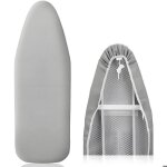 Housse de table repasser en coton - taille universelle - antidrapante lastique installation facile compatible ...