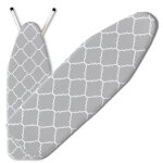 Housse de table � repasser �paisse � motifs gris 120x38 cm edibazzar