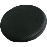 Housse de tabouret bar extensible couvre de chaise ronde coussins de si�ge noir 40cm