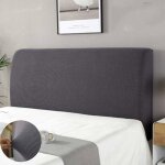 Housse de t�te de lit - yyv - 360� - lavable - anti - poussi�re - gris 180 cm