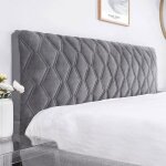 Housse de t�te de lit - aimoonsa - velours - extensible - lavable - anti - poussi�re