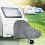 Housse de timon remorques housse de protection pour caravanes et remorques attelage universelle - gris ...