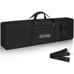 Housse de transport akozlin pour clavier de piano 61 - 76 - 88 touches rembourr�e noir