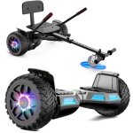 Hoverboard 85 + hoverkart ensemble hy - b02c batterie 18v / 5. 2ah �clairage led musique bluetooth cadeaux ...
