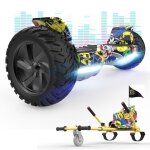 Hoverboard rcb 8. 5 pouces scooter lectrique tout terrain gyropode hummer bluetooth led + hoverkart ...