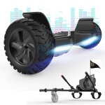 Hoverboard rcb 8. 5 pouces scooter lectrique tout terrain gyropode hummer bluetooth led + hoverkart ...