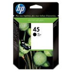Hp 45 cartouche dencre noire authentique (51645ae) pour deskjet 1100c / 1220c / 1600c / 6100 / 710c / ...