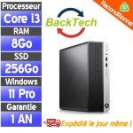 Hp prodesk 400 g4 ? pc de bureau puissant ? i3 6me gnration ? 8go ram ? 256go ssd ? garantie 12 mois ...