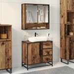 Hsf® colonne wc / ensemble de mobilier de salle de bain - meuble rangement pour bain / armoire wc - 2 ... Hsf® colonne wc / ensemble de mobilier de salle de bain - meuble rangement pour bain / armoire wc - 2 ...