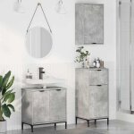 Hsf colonne wc / ensemble de mobilier de salle de bain - meuble rangement pour bain / armoire wc - plaid ...