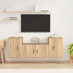 Hsf®ensemble de meubles tv 3 pcs - meuble de rangement tv / complet de vitrine chêne sonoma - bois dingénierie ... Hsf®ensemble de meubles tv 3 pcs - meuble de rangement tv / complet de vitrine chêne sonoma - bois dingénierie ...