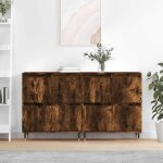 Hsfmeuble de sjour contemporain - buffets 2 pcs - chne fum - bois dingnierie ckd73007