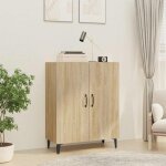 Hsf�meuble de s�jour contemporain - buffet - ch�ne sonoma - 70x34x90cm - bois ding�nierie ckd97429