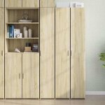 Hsf�meuble de s�jour contemporain - buffet haut - ch�ne sonoma - 30x425x185cm - bois ding�nierie ckd99838 ...