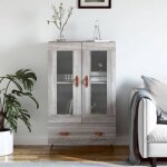 Hsf�meuble de s�jour contemporain - buffet haut - sonoma gris - 695x31x115cm - bois ding�nierie ckd13828 ...