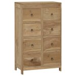 Hsf�meuble de s�jour contemporain - commode 55x30x90cm - bois massif de teck ckd31729