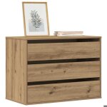 Hsf®meuble de séjour contemporain - commode dangle - chêne artisanal - 80x41x58cm - bois dingénierie ... Hsf®meuble de séjour contemporain - commode dangle - chêne artisanal - 80x41x58cm - bois dingénierie ...
