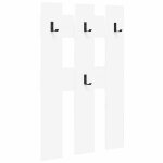 Hsfporte - manteau mural - tagre rangement pour salon - blanc 65 x 3 x 100 cm bois dingnierie cpw2459281 ...