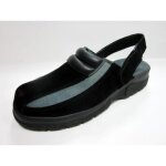 Htc chaussures clack nubuck avec maintien arrière - noir et gris Htc chaussures clack nubuck avec maintien arrière - noir et gris