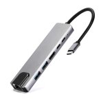 Hub 6 en 1 usb c station daccueil hdmi 4k port 3. 0 ethernet 2. 0 100 mbps label