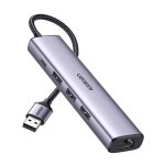 Adaptateur 5 - en - 1 - ugreen - cm475 - 3 ports usb 3. 0 - port ethernet - usb - c