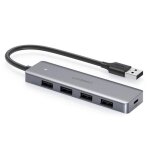 Hub usb - ugreen - 4 ports - vitesse 5gbps - aluminium - alimentation externe Hub usb - ugreen - 4 ports - vitesse 5gbps - aluminium - alimentation externe