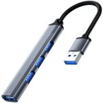 Hub usb 3. 0 adaptateur 4 ports en alliage daluminium avec cble de 2 pieds pour mac pro mac mini surface ...
