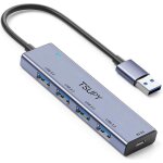 Hub usb 3. 2 4 ports hub usb a multi usb 5 gbit / s haute vitesse data hub usb 3. 0 compatible avec pc ...