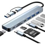 Hub usb c 3. 0 8 en 1 adaptateur usb c avec usb 3. 0 3 usb 2. 0 2 usb - c lecture de carte sd / tf adaptateur ... Hub usb c 3. 0 8 en 1 adaptateur usb c avec usb 3. 0 3 usb 2. 0 2 usb - c lecture de carte sd / tf adaptateur ...