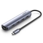 Hub usb - c 5 - en - 1 - ugreen - hdmi 4k 30hz - 4 ports usb 3. 0 - couleur gris - c�bles inclus
