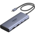 Hub usb - c 7 en 1 - ugreen - gris
