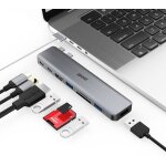 Hubs usb c adaptateur macbook pro / air hub usb c 8 en 2 avec 4k hdmi thunderbolt 5gbps usbc usb3. 0 ...