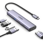 Hub usb - c adaptateur multiport usb - c 5 en 1 hdmi 4k et 3 ports de donn�es usb - a pour macbook air ...