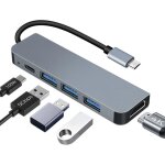 Hub usb c hdmi 4k pd 100w chargemulti data ports 5gbps 5 en 1 dock usb - chub usbc adaptateur multiport ... Hub usb c hdmi 4k pd 100w chargemulti data ports 5gbps 5 en 1 dock usb - chub usbc adaptateur multiport ...
