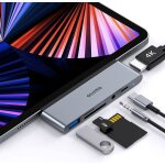 Hub usb c pour ipad pro 2021 ipad mini / air 4 type - c adaptateur 6 en 1 vers usb - c pd usb a lecteur ...