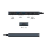 Hub usb - c - targus - hyperdrive flex - 5 ports - compact - noir