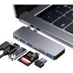 Hub usb - c vers hdmi 4k lecteur de carte sd & micro sd 2 x usb 3. 0 adaptateur en aluminium pour macbook ...