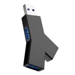 Hub usb rpartiteur 3 ports (2 usb 2. 0 + usb 3. 0) adaptateur pour pc ordinateur portable souris clavier ...