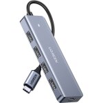 Hub usb - ugreen - 4 ports usb 3. 0 + usb - c - gris