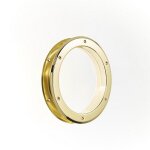 Hublot de porte métal rond doré Ø26cm pour portes intérieures Hublot de porte métal rond doré Ø26cm pour portes intérieures
