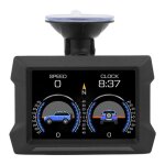 Hud de voiture affichage universel de jauge gps hud obd2 pour voiture avec compteur de pente moto compte ...