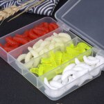 Hueihwoh lot de 100 leurres de pche en plastique souple pour bar truite dor jaune
