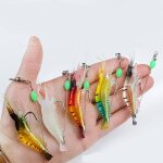 Hueihwoh� les app�ts artificiels pour crevettes leurres de p�che forment une crevette bionique lumineuse ...