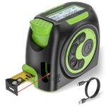 Huepar m�tre � ruban laser 2en1outil de mesure laser 59m t�l�m�tre laser rechargeable �cran lcd r�tro�clair� ...