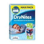 Huggies couches culottes drynites spiderman gar�on 4 - 7 ans ( 17 - 30 kg) x16