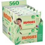 Huggies lingettes natural care enrichies aloe vera (10 paquets de 56 lingettes) Huggies lingettes natural care enrichies aloe vera (10 paquets de 56 lingettes)
